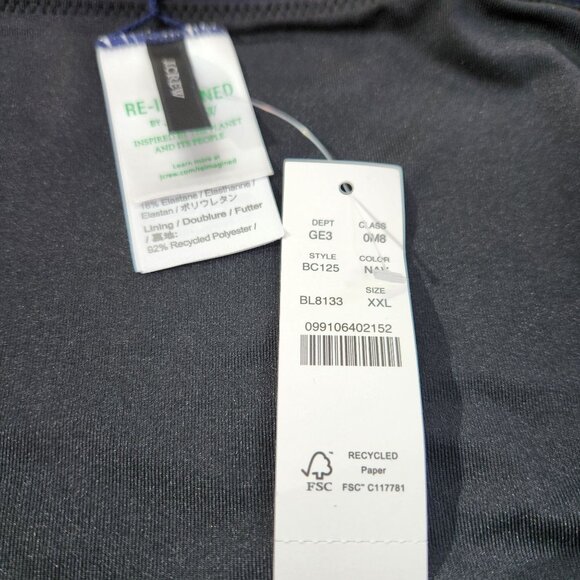 J. Crew Blue Ribbed High Rise Swim Bottom Style BE808 New With Tags Womens XXL - Picture 8 of 16